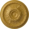 Ekena Millwork Stockport Ceiling Medallion (Fits Canopies up to 6 1/4"), 28"OD x 2 3/4"P, Iridescent Gold CM28STIGS - alternate 1